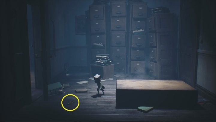 The key will fall right by the door - Little Nightmares 2: School - Chapter 2 Orphanage walkthrough - Chapter 2 - Orphanage - Little Nightmares 2 Guide