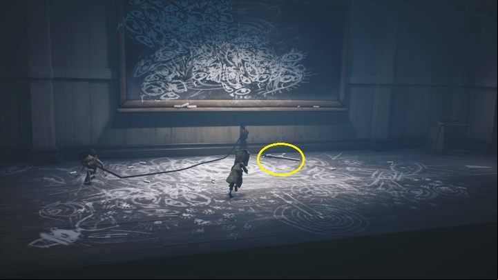 Take advantage of the moment when the student falls over and get into a frantic run - Little Nightmares 2: School - Chapter 2 Orphanage walkthrough - Chapter 2 - Orphanage - Little Nightmares 2 Guide