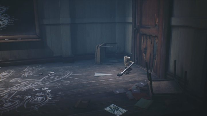 Using the pipe, you have to smash the door to get through further - Little Nightmares 2: School - Chapter 2 Orphanage walkthrough - Chapter 2 - Orphanage - Little Nightmares 2 Guide