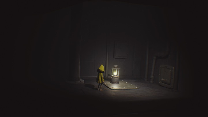 Light up the lamp and go right. - Little Nightmares: Beginning - walkthrough - The Prison - Little Nightmares Game Guide