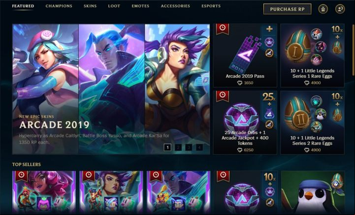 This is where summoners can purchase new champions or change their appearance with new skins - Store | Basics - Basic Gameplay - League of Legends Game Guide