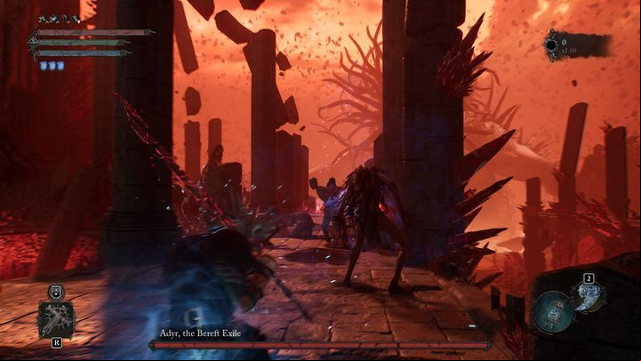 The entire fight involves listening to Adyr's monologue and killing his minions, who will have a fire sign above their heads - Lords of the Fallen: How to defeat the boss Adyr, the Bereft Exile? - Main - Lords of the Fallen Guide