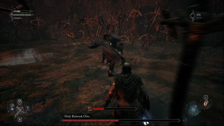 Nevertheless, we recommend dodging and approaching the enemy from behind - Lords of the Fallen: How to beat Holy Bulwark Otto? - Main - Lords of the Fallen Guide