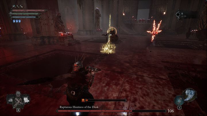 However, if he falls, or you want to fight the boss 1v1, be prepared for a lot of spear thrusts and horizontal attacks - Lords of the Fallen: How to defeat Rapturous Huntress of the Dusk boss? - Main - Lords of the Fallen Guide