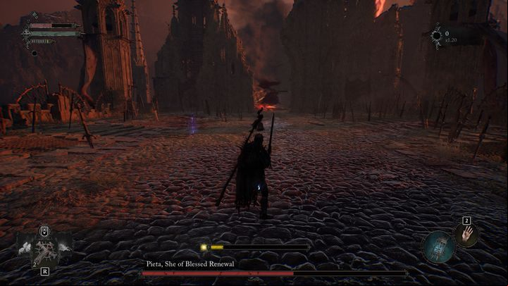 After the boss's health drops to 60%, the second phase will begin - Lords of the Fallen: How to beat Pieta, She of Blessed Renewal? - Main - Lords of the Fallen Guide