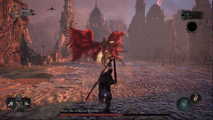 In this phase, Pieta uses similar attacks and sequences as before, but they are much slower, so after each successful dodge you'll be able to use a light attack - Lords of the Fallen: How to beat Pieta, She of Blessed Renewal? - Main - Lords of the Fallen Guide