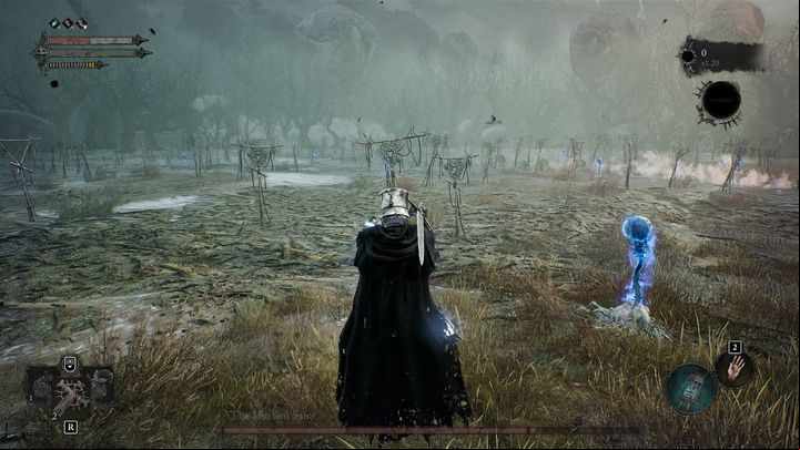 Once the boss is brought to 60% of his health bar, he will infuse his weapon with the power of roots - Lords of the Fallen: How to beat boss The Hushed Saint? - Main - Lords of the Fallen Guide