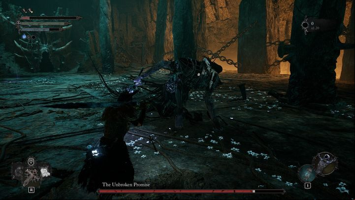 After defeating Harrower Dervla, the Pledged Knight, a new boss - The Unbroken Promise - will appear in the arena - Lords of the Fallen: How to defeat Harrower Dervla, the Pledged Knight boss? - Main - Lords of the Fallen Guide