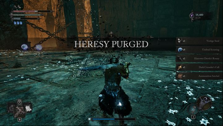 For defeating Harrower Dervla, the Pledged Knight and The Unbroken Promise bosses, you' - Lords of the Fallen: How to defeat Harrower Dervla, the Pledged Knight boss? - Main - Lords of the Fallen Guide