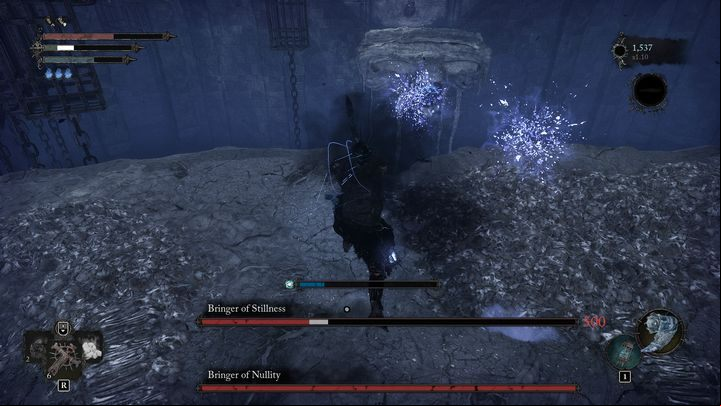 After you deprive the first Bringer of 50% of his health bar, another Bringer will appear - Lords of the Fallen: How to defeat Bringer of Nullity, Bringer of Stillness and Bringer of Silence boss trio? - Optional - Lords of the Fallen Guide