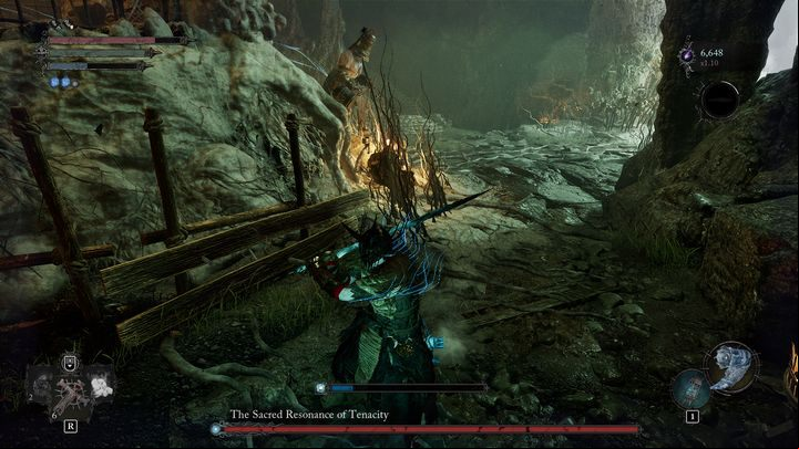 From the very beginning of the encounter, both the boss and lesser enemies will be invulnerable to your attacks - you need to destroy the parasite hiding inside the dome - Lords of the Fallen: How to defeat The Sacred Resonance of Tenacity boss? - Optional - Lords of the Fallen Guide