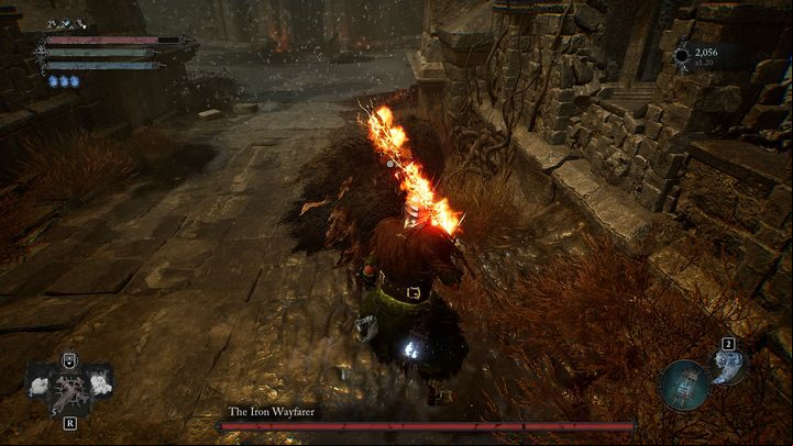 The boss's attacks are the same for the whole duration of the encounter - Lords of the Fallen: How to defeat The Iron Wayfarer boss? - Optional - Lords of the Fallen Guide