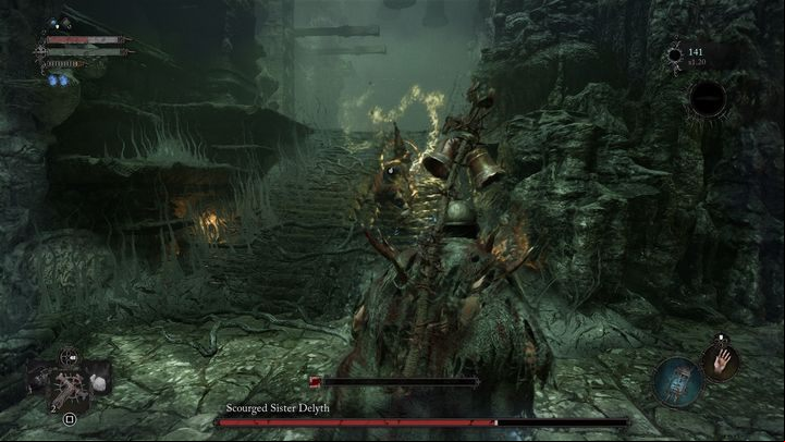 Return with attacks of your own only when her flail combination is concluded - Lords of the Fallen: How to beat Scourged Sister Delyth boss? - Main - Lords of the Fallen Guide