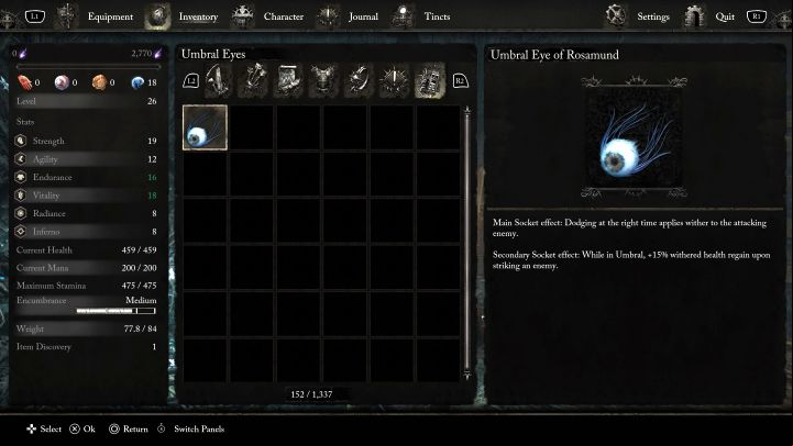 How to unlock: Collect all Umbral Eyes - Lords of the Fallen: Trophies / Achievements - list, trophy guide - Appendix - Lords of the Fallen Guide