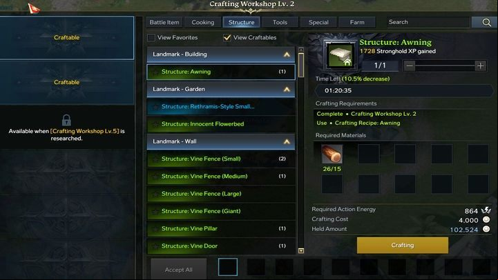 All Stronghold activities - building, Lab discoveries, and ship dispatches - increase the Stronghold XP - Lost Ark: Stronghold - Basics - Lost Ark Guide