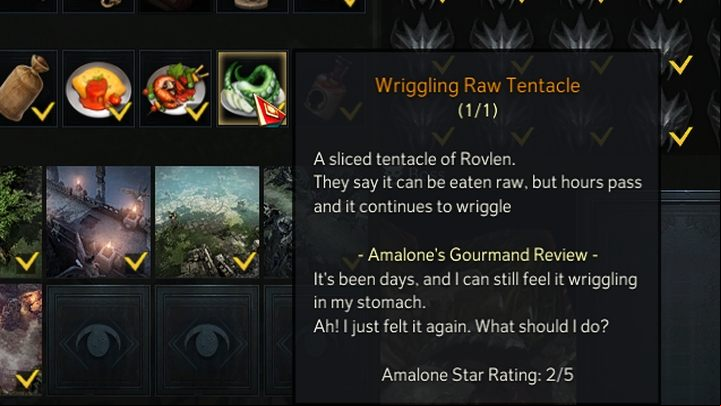 Fun fact: the boss may drop his tentacles after dying - Rovlen's Tentacle - which after half an hour turn into Wriggling Raw Tentacle, which is one of the dishes in Adventurer's Tome - Lost Ark: Rovlen - boss, how to defeat? - Bosses - Lost Ark Guide