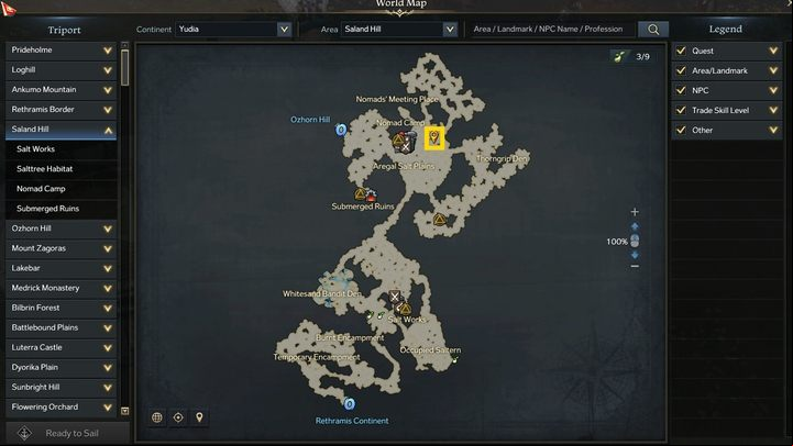The Salt Giant is located on the continent of Yudia, in the Saland Hill area - it's the first area you enter after arriving at Yudia - Lost Ark: Salt Giant - boss, how to defeat? - Bosses - Lost Ark Guide