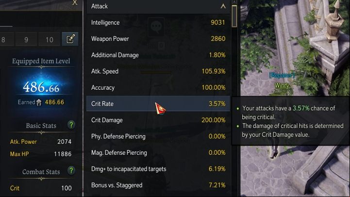 By expanding Combat Stats by selecting the Details button, you will get detailed information about your stats - Lost Ark: Combat stats - what are they? - Character development - Lost Ark Guide