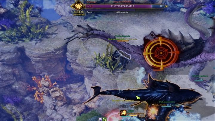 The first boss is Deep Sea Orboros - Lost Ark: Sea of Indolence - boss, how to beat? - Abyssal Dungeon - Lost Ark Guide