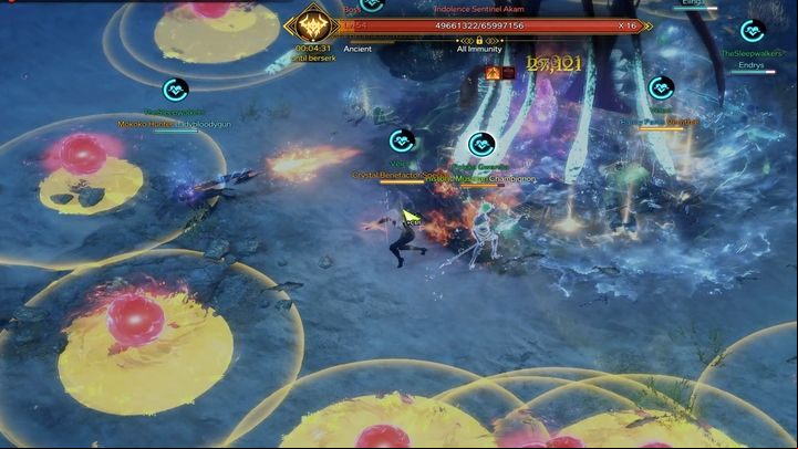 You fight the second boss, Indolesence Sentinel Akam, without the suits - Lost Ark: Sea of Indolence - boss, how to beat? - Abyssal Dungeon - Lost Ark Guide