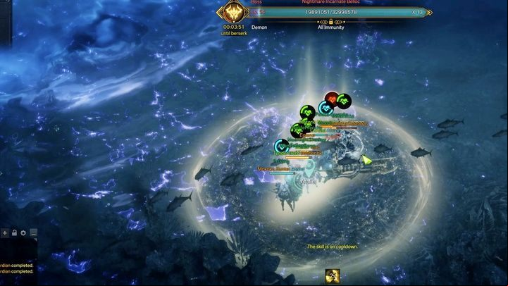 Whoever destroys the golden one will get a gold round field that will now follow them - Lost Ark: Alarics Sanctuary - boss, how to beat it? - Abyssal Dungeon - Lost Ark Guide