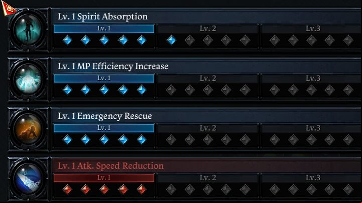 Each Engraving has three levels and only works only when the blue crystals (nodes) on the meter are full for the level - Lost Ark: Engravings, Ability Stones and Faceting - Character development - Lost Ark Guide