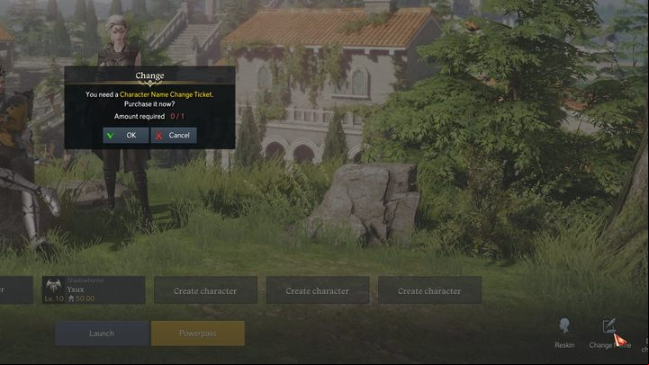 When you enter the main screen or before you resume playing with a previously made character (after ing a different server), you can select one of the buttons from the menu in the lower right corner: Reskin - to change the appearance - and Change Name - to change the name - Lost Ark: Character appearance and name - how to change? - Game mechanics and information - Lost Ark Guide