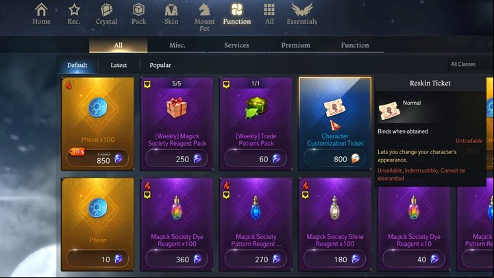 You can find this ticket in the in-game store - Lost Ark: Character appearance and name - how to change? - Game mechanics and information - Lost Ark Guide