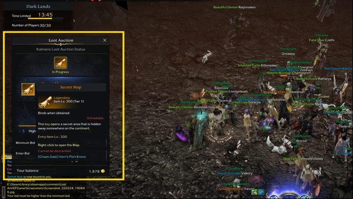 At the end of the game, auctions are held - Lost Ark: Chaos Gate - what is it? - Calendar events - Lost Ark Guide