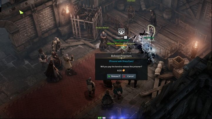 The prisoners appear in two rooms in the building, on an elevated platform, every few dozen seconds - Lost Ark: Prisoners Emancipation - how to complete? - Unas Tasks - Lost Ark Guide