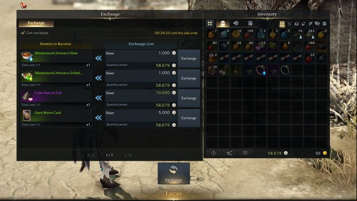 Some merchants may offer additional items related to Cooking in the Adventurer's Tome - Lost Ark: Wandering Merchants - informations - Wandering Merchants - Lost Ark Guide