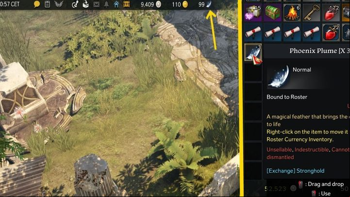 Note: Phoenix Plumes stuck deep in your inventory won't work automatically - Lost Ark: Phoenix Plume - how to obtain? - Game world - Lost Ark Guide
