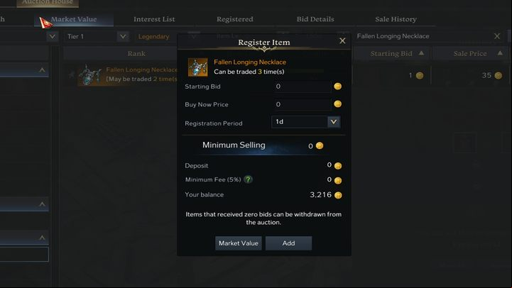 To list an item, select - Lost Ark: Auction House and the Market - Basics - Lost Ark Guide