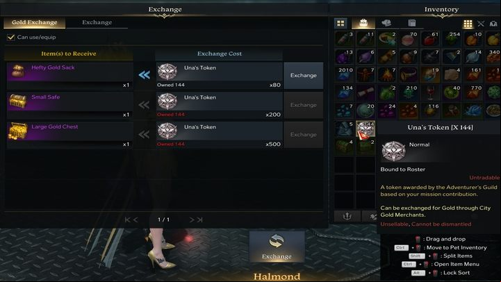 You can exchange Una's Tokens for gold in almost any major city - Lost Ark: Unas Tasks - Unas Tasks - Lost Ark Guide