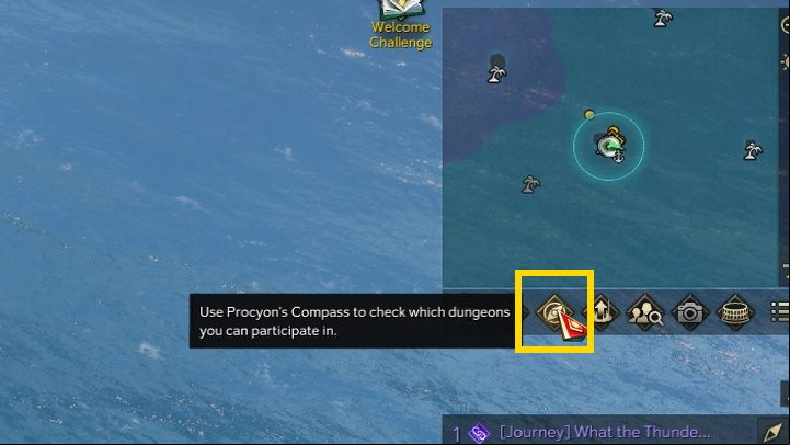 To bring up Procyon's Com you must select the com icon below the mini-map in the upper right corner - Lost Ark: Procyons Com - what is it, how to use? - Activities after level 50 - Lost Ark Guide