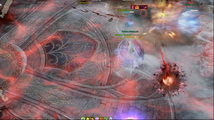 As a comparison, the screenshot above shows a red arena, meaning you must collect red orbs to defeat the boss - Lost Ark: Necromancers Origin - boss, how to beat? - Abyssal Dungeon - Lost Ark Guide