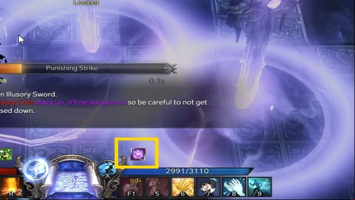 The information whether the curse is active is displayed in the form of a small icon above the mana bar - Lost Ark: Hall of the Twisted Warlord - boss, how to beat? - Abyssal Dungeon - Lost Ark Guide