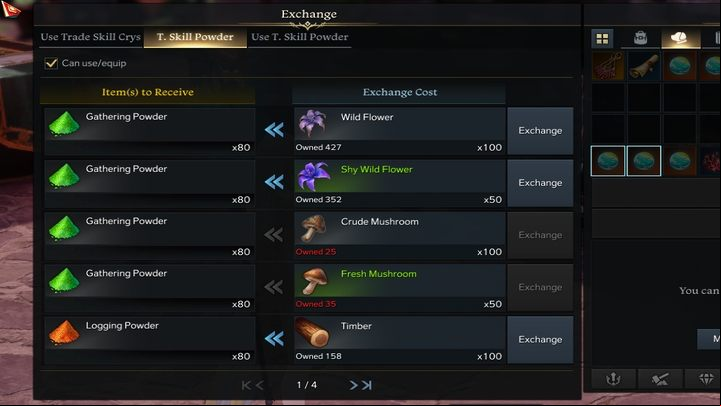 Some raw materials will not have high value or application to you at a given time - Lost Ark: Trade Skills - information - Trade Skills - Lost Ark Guide