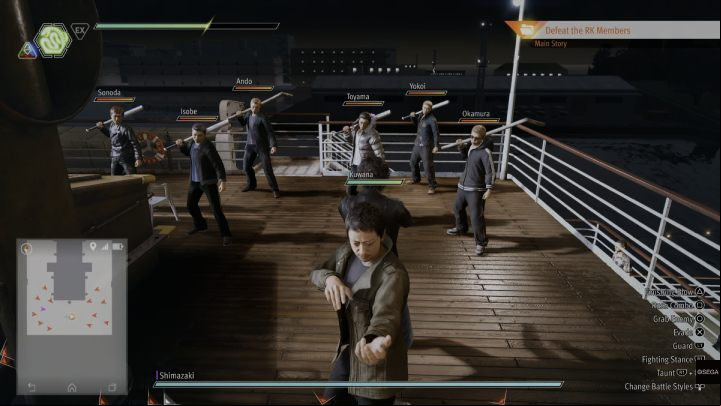 On the ship, with Kuwana's help, you will have to defeat more than a dozen RK - Lost Judgment: Chapter 12 To Nourish a Viper - walkthrough - Main Storyline - Lost Judgment Guide