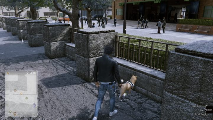 Finally, call the dog detective to find Attack & Defense Booster 1 - Lost Judgment: Squirrel search Jinnai Station - all squirrels, map - Ijincho - Lost Judgment Guide