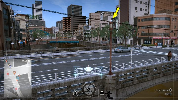 Use the drone to pick up the Book of the Slithering Snake Vol - Lost Judgment: Squirrel search Commercial District - all squirrels, map - Ijincho - Lost Judgment Guide