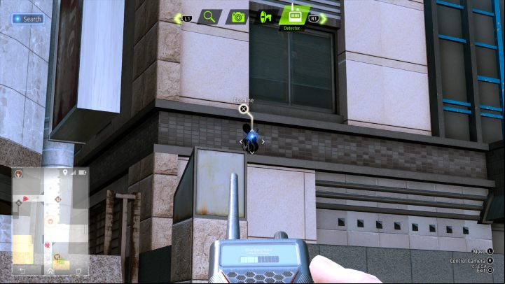 Using the detector, examine the picture on the adjacent building - Lost Judgment: Squirrel search In Shichifuku - all squirrels, map - Kamurocho - Lost Judgment Guide