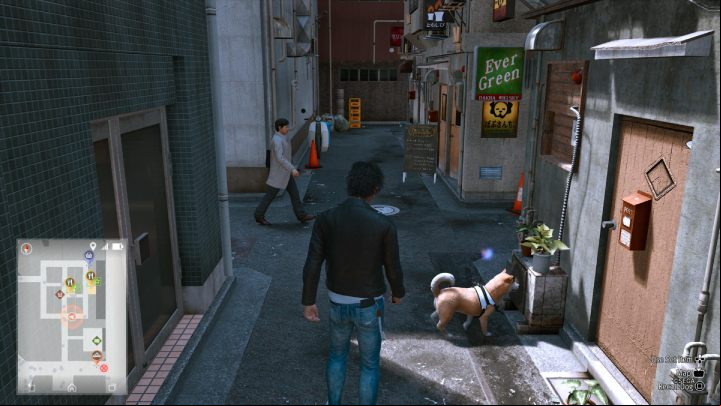 Finally, call your dog to help you find the Battle Innerwear SS equipment piece near the south exit of the district - Lost Judgment: Squirrel search E Shichifuku - all squirrels, map - Kamurocho - Lost Judgment Guide