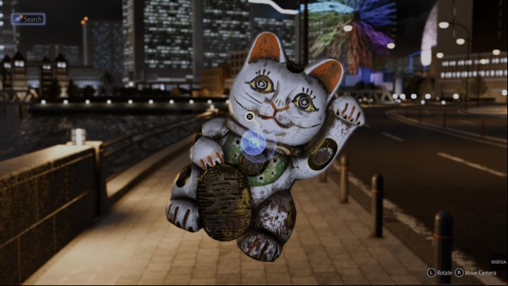 Finally, examine the cat's neck and eye to learn the cursed figurine's secret - Lost Judgment: Curse of the Amasawa Family Heirloom - walkthrough - Side Cases - Lost Judgment Guide