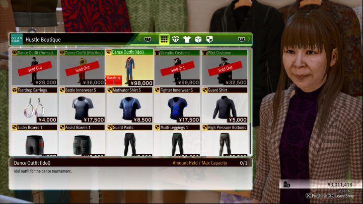 The dance outfits will allow you to fill up the Groove meter faster during the Dance Club mini game - Lost Judgment: Dance Club - walkthrough - School Stories - Lost Judgment Guide