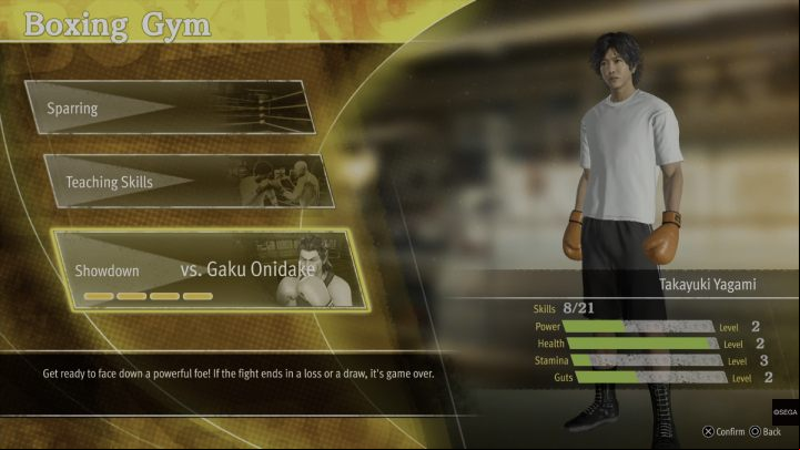 Onidake is a fairly versatile boxer, but his set of punches is very easy to - Lost Judgment: Boxing Club - walkthrough - School Stories - Lost Judgment Guide