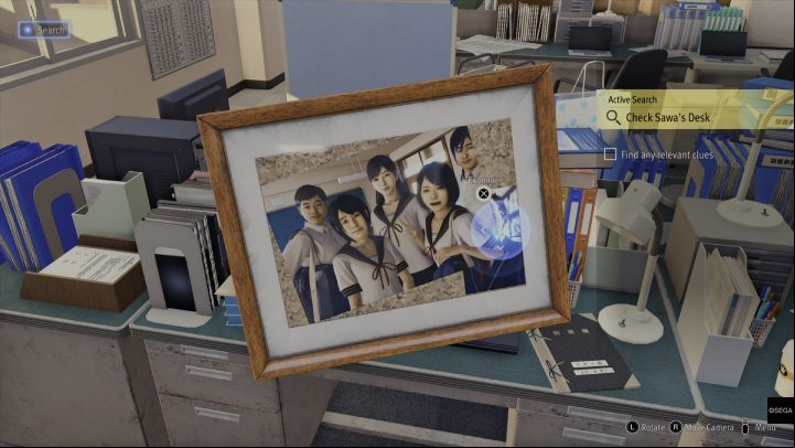 After winning the fight, go to the staff room again and examine the small photograph hidden behind the picture - Lost Judgment: Chapter 2 Vicious Cycle - walkthrough - Main storyline walkthrough - Lost Judgment game guide