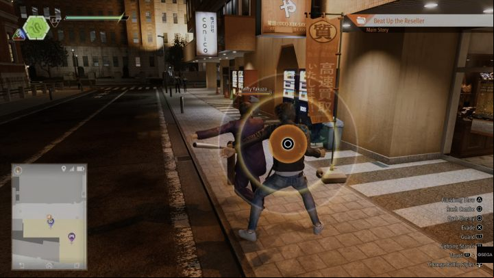 The best way to quickly defeat the enemy is to deprive them of their weapons - Lost Judgment: Skateboard Detective vs. The Reseller - walkthrough - Side investigations - Lost Judgment game guide