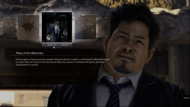 Inside the building you need to jump down to get a closer look at the crime scene - Lost Judgment: Chapter 4 Red Knife - walkthrough - Main storyline walkthrough - Lost Judgment game guide
