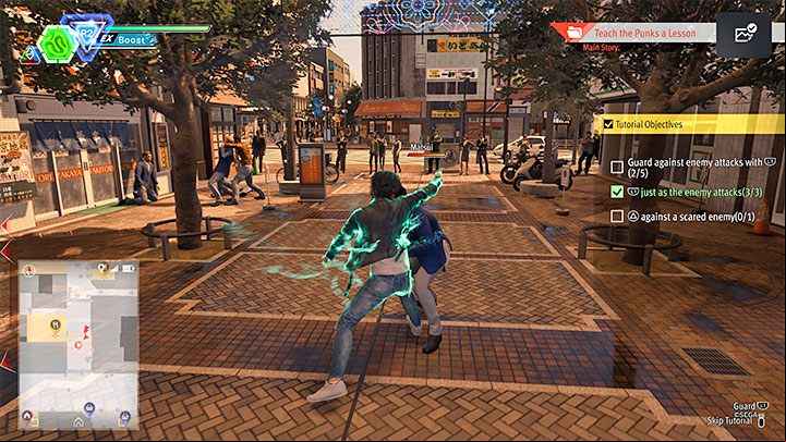 Shortly after unlocking the Snake Style, you will start a tutorial to learn the basics of it - then, you will have a chance to get the trophy - Lost Judgment: Merciful trophy - how to get? - Appendix - Lost Judgment Guide